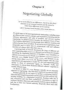 Negotiating Globally (Adler 2008)
