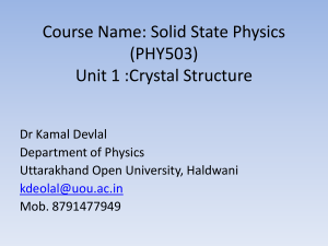 Solid state physics by Dr. kamal Devlal