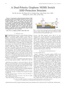 A Dual-Polarity Graphene NEMS Switch ESD Protection Structure