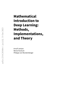 Jentzen A 2023 - Mathematical Introduction to Deep Learning