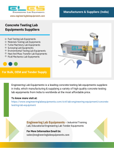 Concrete Testing Lab Equipments Suppliers
