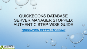Simple guide to resolve QBDBMgrN keeps stopping issue