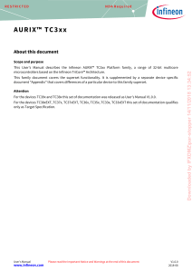 AURIX™ TC3xx User Manual: Infineon Microcontrollers