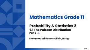 02042024 - Probability & Statistics 2 - 6.1 Poisson Distribution (Part B.2)