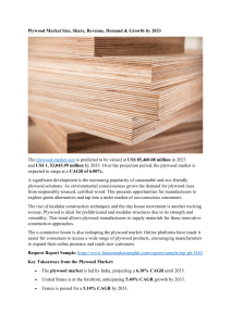 Plywood Market Size, Share, Revenue, Demand & Growth by 2033