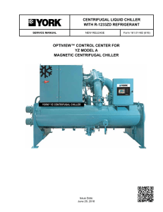 York YZ centrifugal magnetic service manual manual-de-servicio-chiller-centrifugo-magnetico-yz-16101-m2