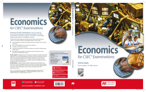 Economics for CSEC® Examinations Patricia Gopie