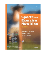 K4x8a2 Sports and Exercise Nutrition- 3rd edition
