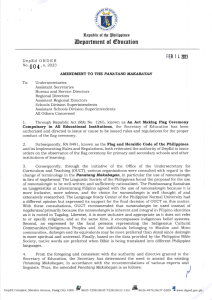 DO s2023 004 - Amendment to Panatang Makabayan