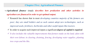 Agri Chapter Five