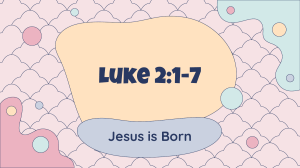 Luke 2v1-20