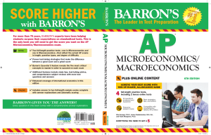 Barrons AP MicroeconomicsMacroeconomics with Bonus Online Tests 6th Edition