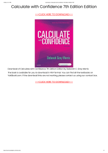 Calculate with Confidence 7th Edition Edition PDF