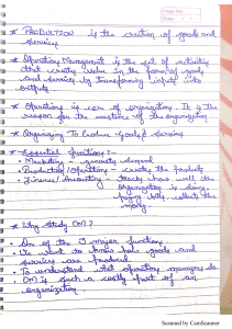 OM Handwritten Notes