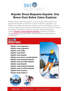 Alquiler Snow Baqueira España Una Breve Guía Sobre Cómo Explorar