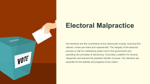 Electoral Malpractice