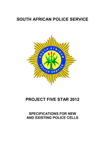 5 Star Specifications for Police Cells  2012