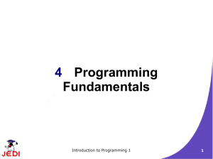 CC101-Lesson 2-Programming Fundamentals