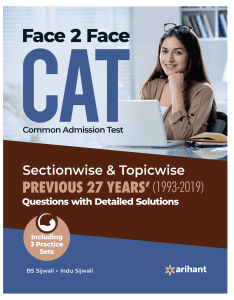 CAT (1993-2019) Solved Papers - Arihant 