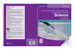 Oxford Cambridge Checkpoint Science -Y8 - Coursebook