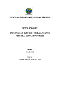 KERTAS KERJA HARI GURU & HARI RAYA SKUS 2023