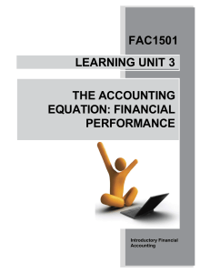 FAC1501 Study Guide 2023 - Learning unit 3