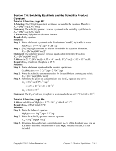Nelson Chemistry 12 Solution Manual (7.6)