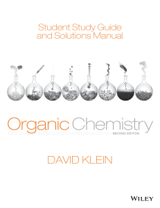 David R. Klein - Student Study Guide and Solutions Manual to accompany Organic Chemistry (2014, Wiley) - libgen.li - 복사본