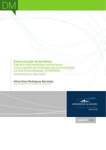 Comunicação Avós-Netos: Estudo Psicométrico COMGRA