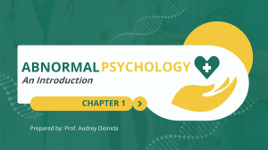 Copy of Introduction to Abnormal Psychology - Student Access
