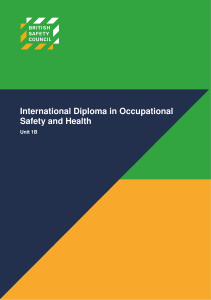 international Diploma in occupational safety and health-Course-Notes-1B