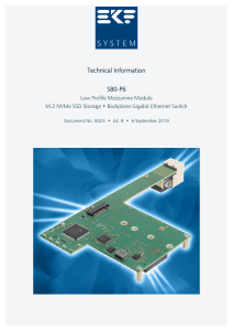 S80-P6 Mezzanine Module: NVMe SSD & Gigabit Ethernet Tech Info