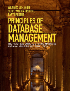 Principles of database management   the practical guide to storing, managing and analyzing big and small data - PDF Room