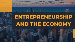 LESSON-1 Entrepreneurship and the Economy