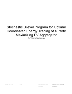Stochastic Bilevel Program for Optimal Coordinated