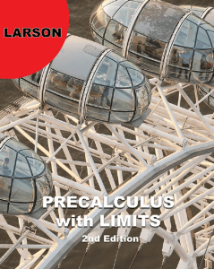 Precalculus with Limits (Larson)