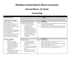 1st Grade General Music WSD Music Curriculum