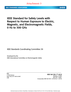 IEEE Safety Standard: Human Exposure to EM Fields