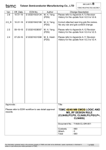 tsmc 45 desgin rule