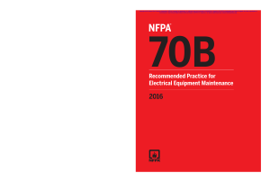 NFPA 70B: Electrical Equipment Maintenance Recommended Practice