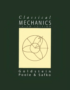 2001-Classical Mechanics 3rd Goldstein
