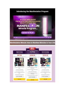 Manifestation Miracle PDF Book By Heather Mathews (Manual)
