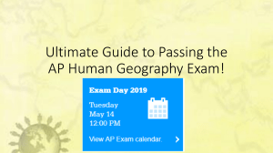 Ultimate Guide to Passing the AP Human Geography(1)