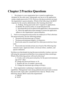Chapter 2 Practice Questions