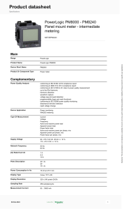 Schneider Electric PowerLogic-PM8000-series METSEPM8240