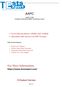 Free Download Questions Answers AAPC-CPB Tests Expert Exam Dumps