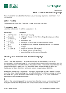 LearnEnglish-Reading-C1-How-humans-evolved-language