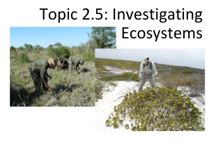 investigating ecosystems