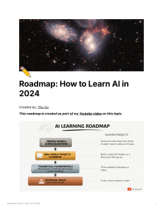 Roadmap How to Learn AI in 2024