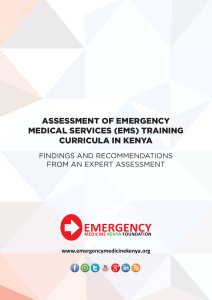 Assessment of EMs Training Curricula in Kenya